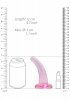 Dildo analne korek na przyssawce różowy 12 cm